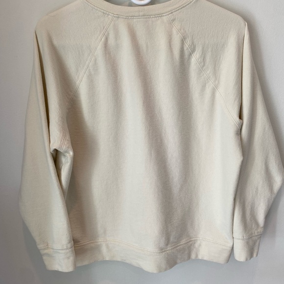 James Perse women’s vintage french terry sweatshirt cream XS - Picture 3 of 5